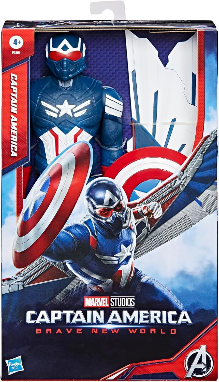 Marvel Studios Captain America Brave New World, Captain America Deluxe Actionfigur, 30 cm Actionfiguren Naty Shop