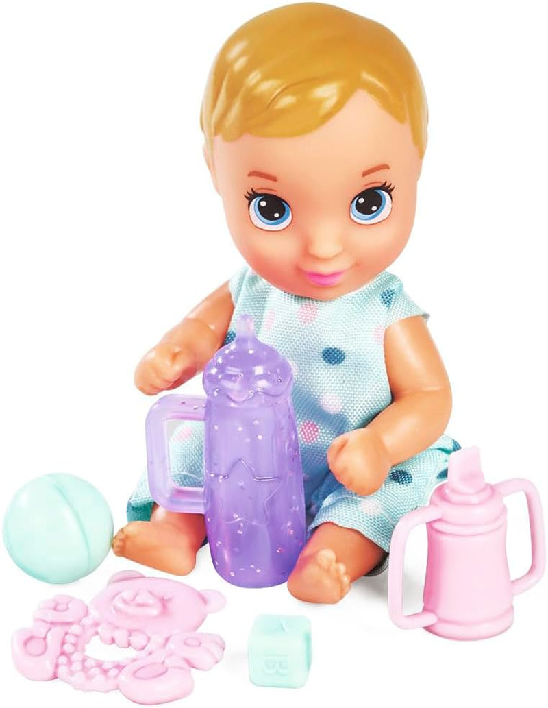 Simba Steffi Love Baby Time, Spielpuppe kümmert Sich um das kleine Baby, inkl. 2-in-1 Wiege, Badewanne, Töpfchen und über 15 Accessoires, ab 3 Jahre