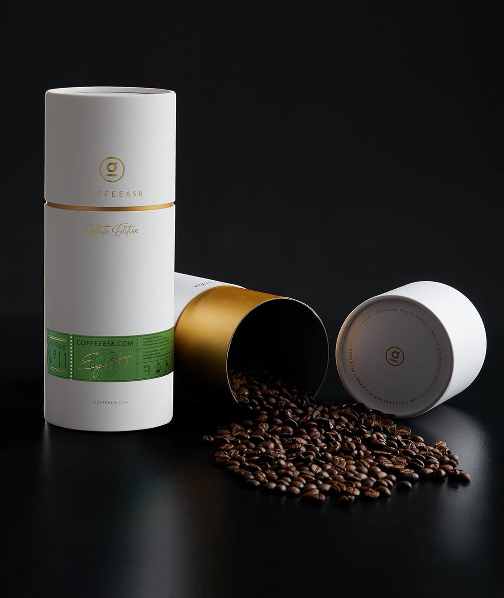 Boabe de cafea din Brazilia (nr. 11) - Cea mai fină Arabica de origine unică de la Coffee858 - Cadoul perfect cu cafea (320g)
