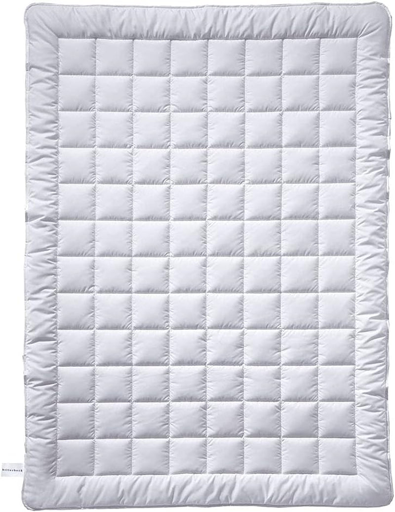 Plapumă Billerbeck Jasmin Superlight - plapumă de vară - 155 X 220 Cm - plapumă din bumbac, plapumă răcoritoare - 90 % viscoză (bambus) 10 % poliester (airsoft), alb Plapumi si pilote Naty Shop Titlu implicit