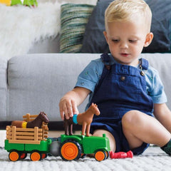 - My First Tractor Set, Construction Toy, 22 Pieces, 1 1/2-5 Years
