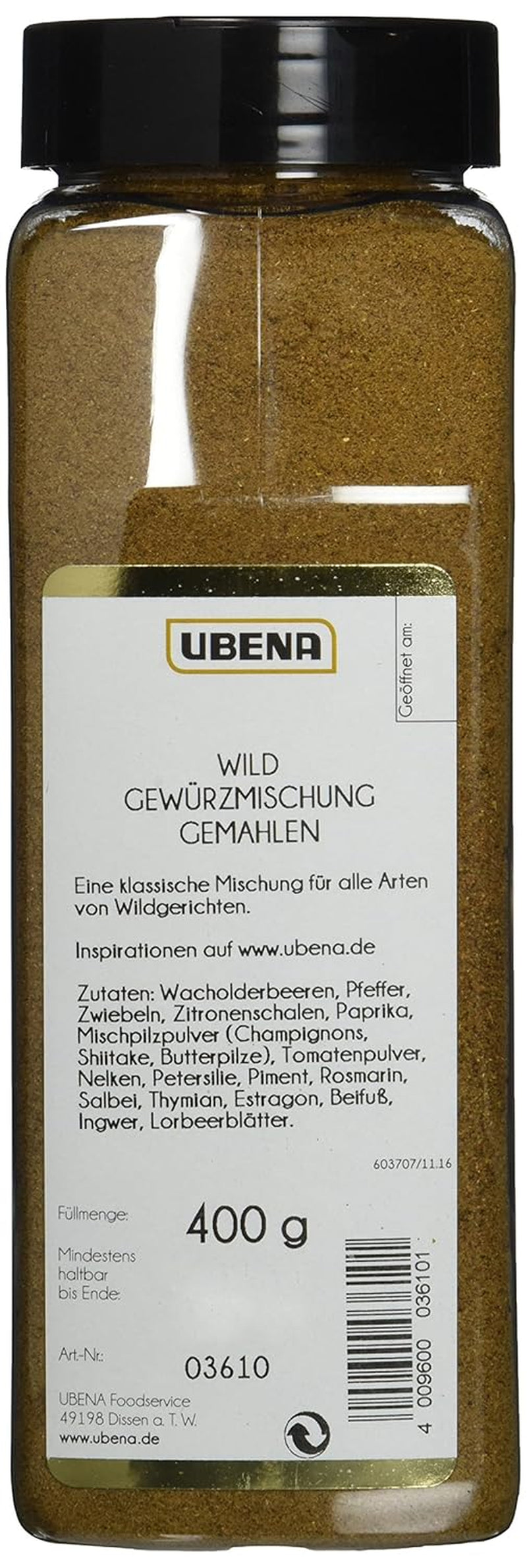 Wild Gewürz 400 g, 1er Pack (1x 0.4 kg)