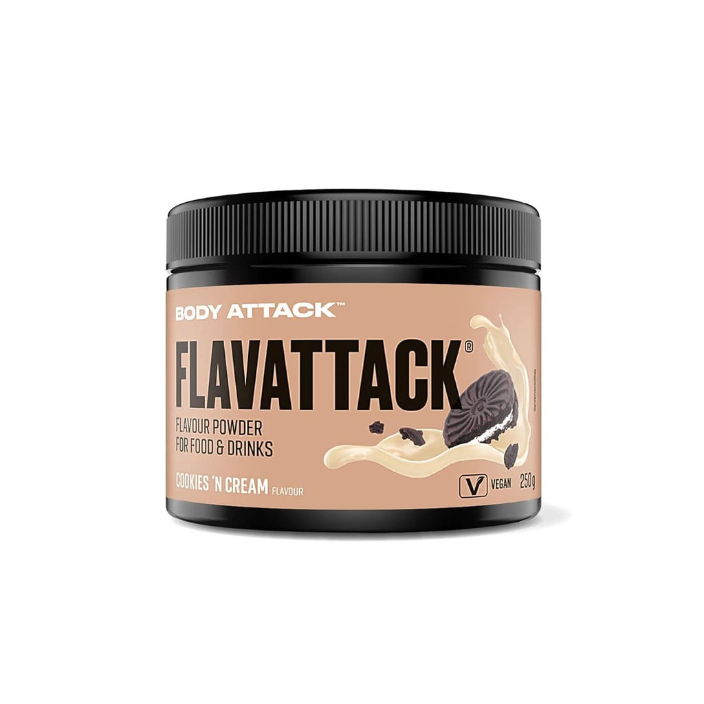 Body Attack Flavattack®, Double Choc Brownie, 250G / 83 porții Arome Naty Shop 250 grame Cookies N Cream
