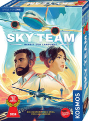 Kosmos 684044 Sky Team – Bereit zur Landung? Spiel des Jahres 2024 2-Spieler-Koop-Strategiespiel ab 10 Jahren, Brettspiel, Partyspiel