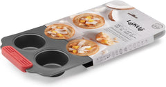 Lékué Muffin-Backform, Antihaftbeschichte, Metall, 6 Muldenformen und Backbleche Naty Shop