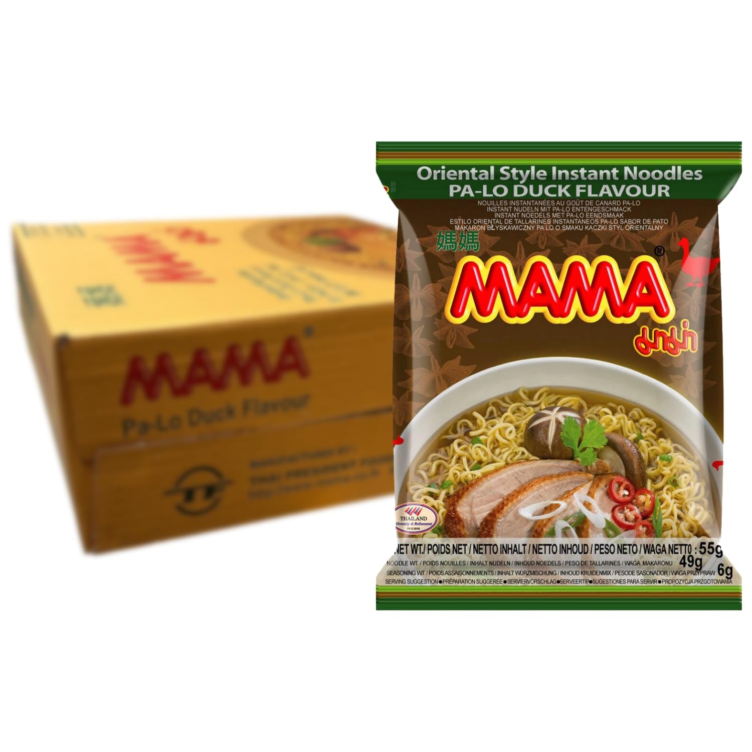 MAMA – Instant-Nudeln mit Huhn – Mehrfachpackung (30 x 55 g)