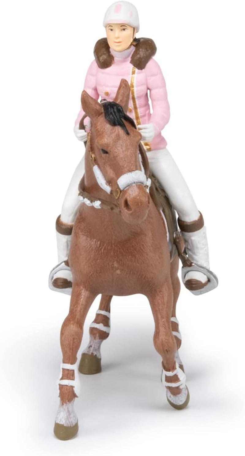 PAPO - Pferdefigur - Rider Fashion Winter, Leidenschaft fürs Reiten, Spielzeug für Kinder ab 3 Jahren. Naty Shop Actionfiguren