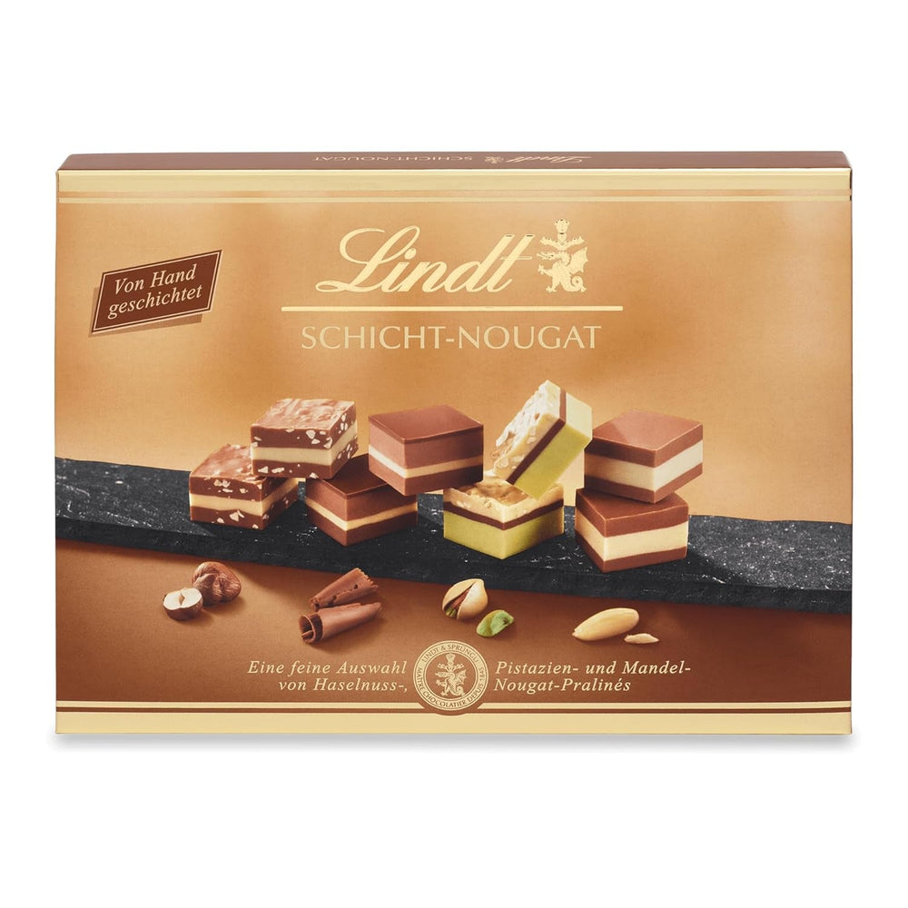 Lindt, Schachtel mit 12 Lebkuchenspezialitäten mit Mandeln, Haselnüssen und Pistazien, 125 Gramm Naty Shop Standardtitel