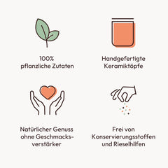Potluck | Fleur de Sel handgeschöpft | Meersalz im Keramiktopf | 80g | Vegan, glutenfrei und mit natürlichen Inhaltsstoffen