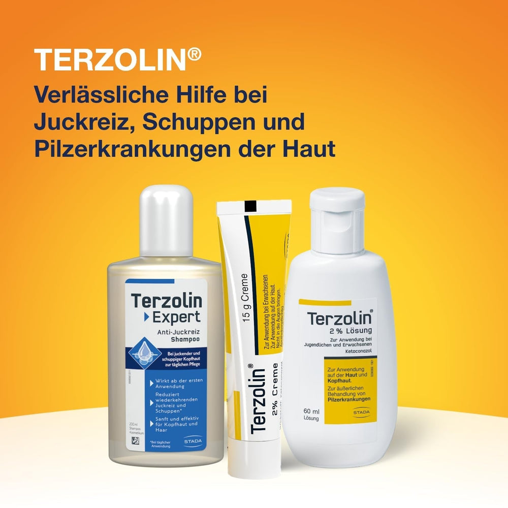 Terzolin Expert Anti-Itch Shampoo, Feuchtigkeitspflege für empfindliche Kopfhaut – 200 ml Dusche und Bad Terzolin