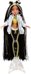MGA Entertainment Mermaidz - JORDIE - Meerjungfrauen Puppe mit Farbwechsel & Schwarz-Blondem Haar - Inklusive Outfit & Zubehör - Voll beweglich - Zum Sammeln - Für Kinder ab 4 Jahren 580836