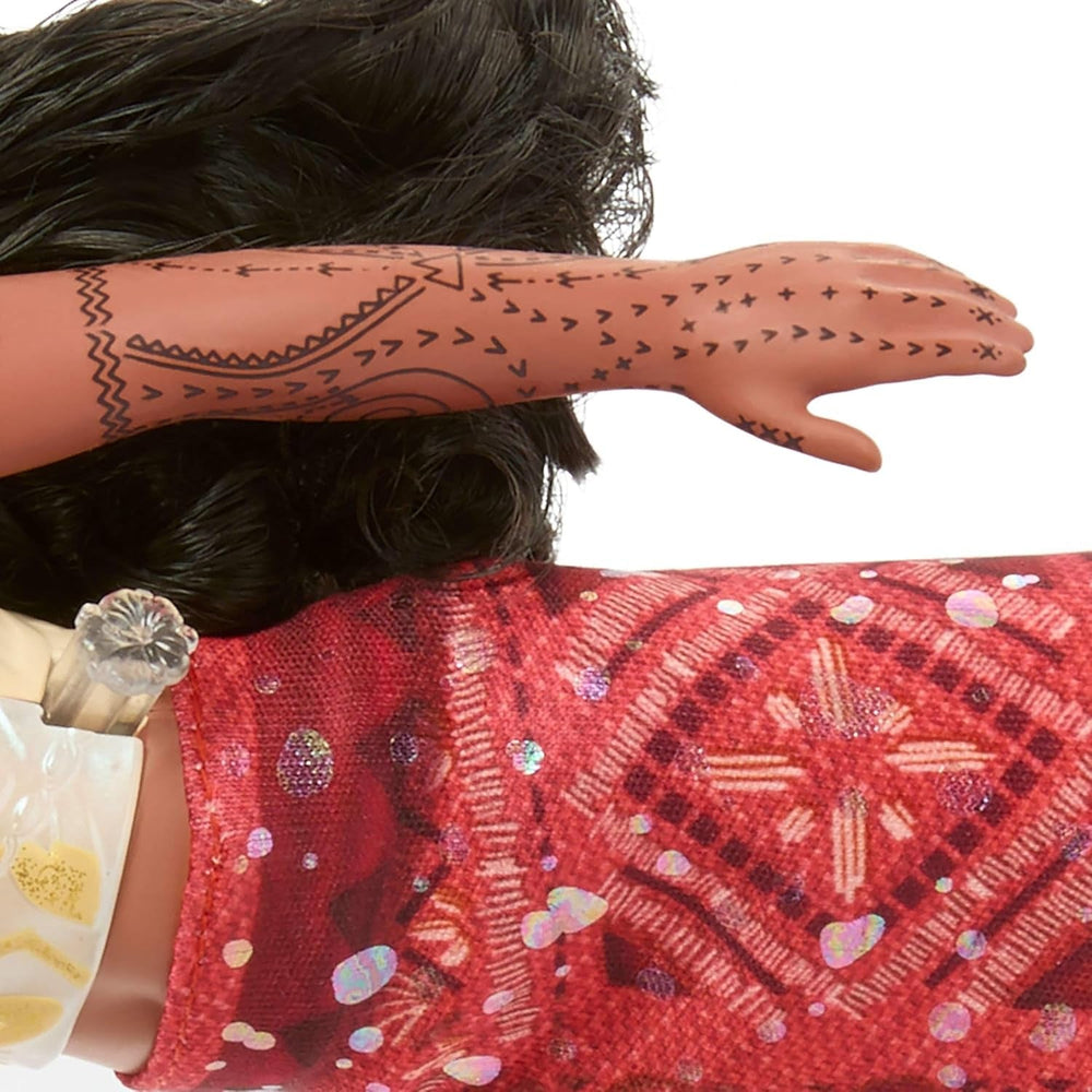 Mattel Spielzeuge aus Disney Vaiana 2, schwimmende Tautai Vaiana-Modepuppe mit 2 Zubehörteilen, Oberteil mit Farbwechsel und Beine für Schwimmbewegungen, vom Film inspiriert, JFF09