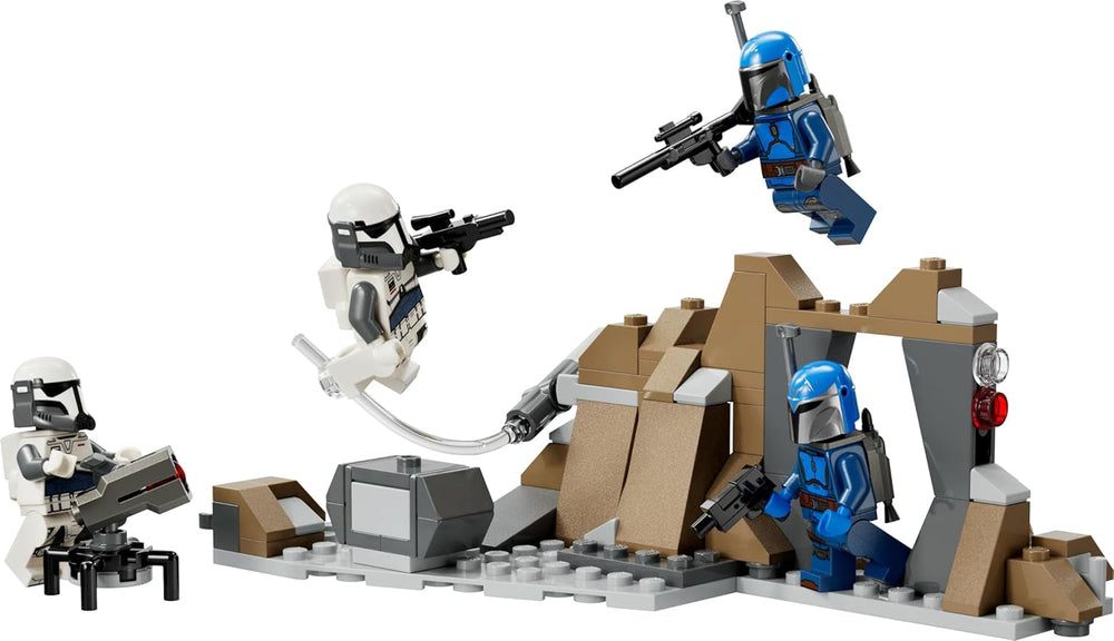 LEGO Star Wars: The Mandalorian Hinterhalt auf Mandalore Battle Pack, Abenteuer-Bauspielzeug für Kinder, Action-Spielset zum Sammeln, Geschenkidee für Jungen und Mädchen 75373