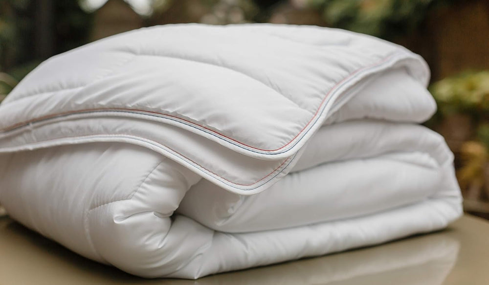 COLAS NORMAND Steppdecke aus Perkal-Baumwolle, 260 x 240 cm, hochwertig, 100 % Perkal-Baumwolle, weich und bequem, langlebig, feine Verarbeitung, hergestellt in Frankreich, weiße Steppdecken und Steppdecken von Naty Shop