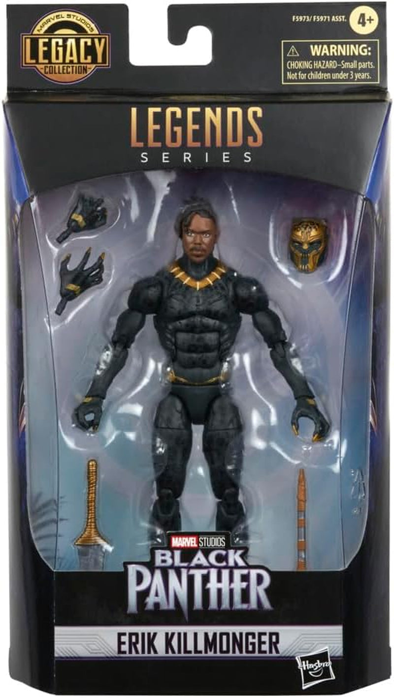 Hasbro Marvel Legends Series Black Panther Legacy Collection Killmonger 15 cm Sammelfigur mit 5 Zubehörteilen Actionfiguren Naty Shop