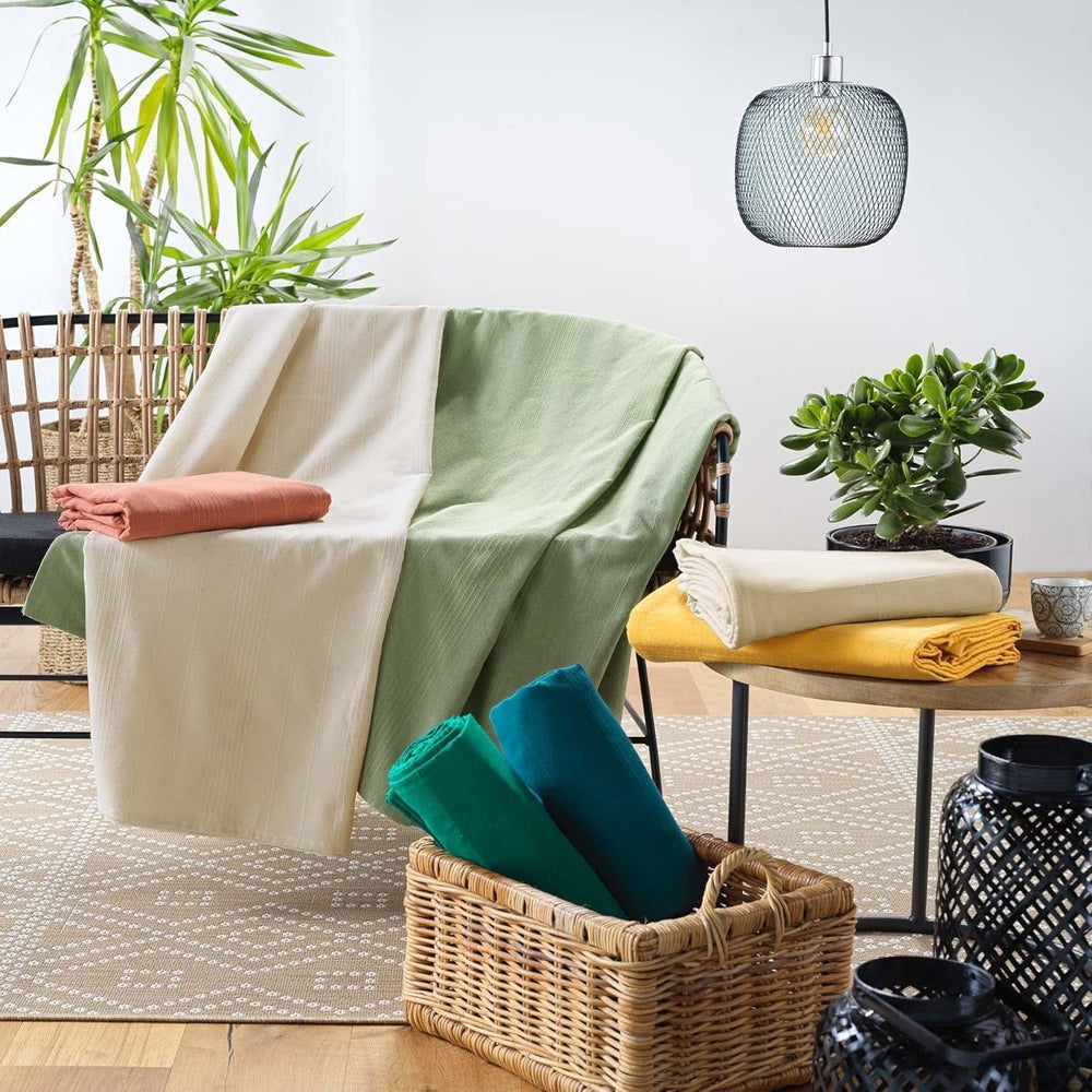 Douceur D'Intérieur, Decke (220 x 240 cm) Lucile Curry, Polycotton, einfarbig Douceur d'Intérieur Betten und Decken