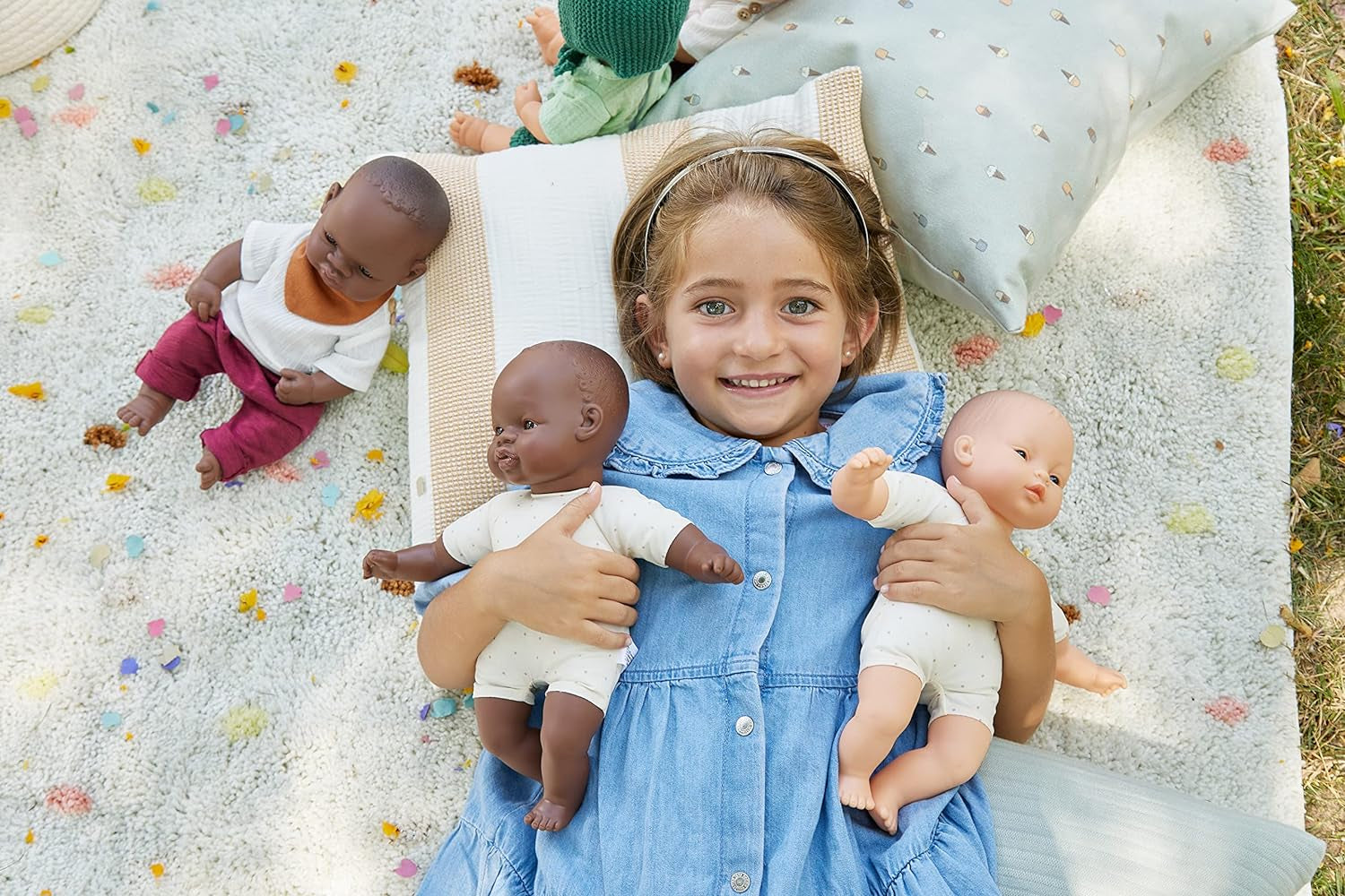 Miniland Dolls: europäische Babypuppe, 32 cm, mit weichem Stoffkörper, in Geschenkbox