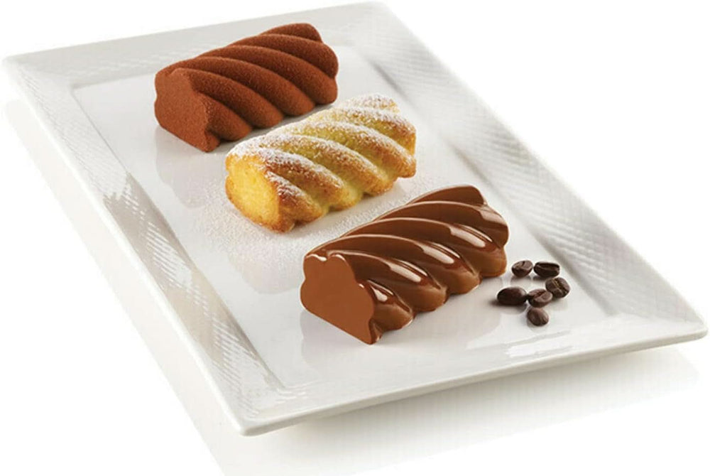 Silikomart, Form für Tartufo-Silikonkuchen, 8 einzelne Öffnungen, Ø 62 H 52 mm Kitchen Naty Shop Swing