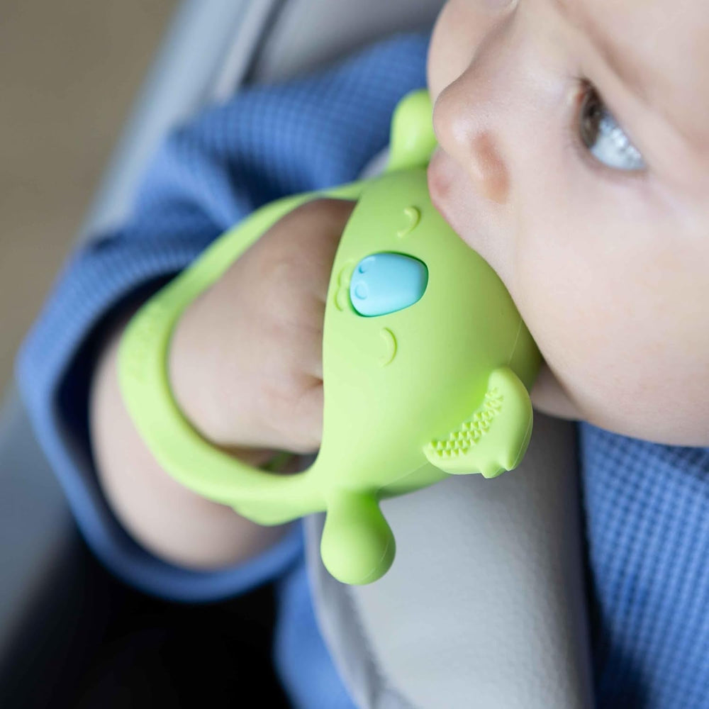 Mănuși de dentiție Nuby - Silicon | Jucărie de dentiție în formă de koala | Jucărie senzorială | 3+ luni