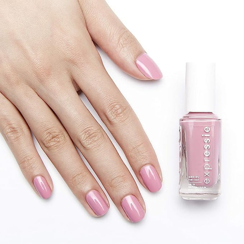 Essie Schnelltrocknender Nagellack „expressie“, Nr. 210 throw it on, Violett, Vegane Formel, 10 ml