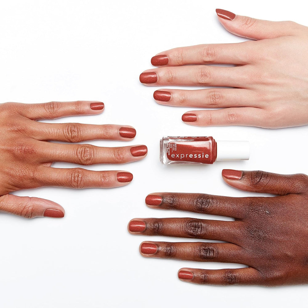 Oja cu uscare rapidă Essie „expressie”, nr. 270 misfit right in, metalică, formulă vegană, 10 ml