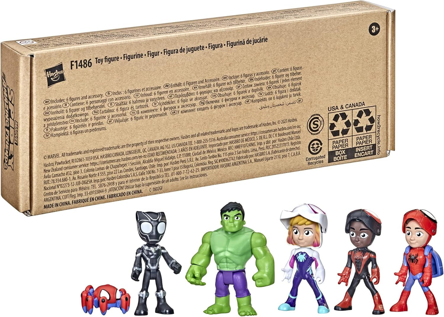 Hasbro Spidey und seine fantastischen Freunde Masked Heroes Multipack 10 cm große Actionfiguren für Kinder ab 3 Jahren F1486 Actionfiguren Naty Shop
