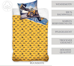 Bettwäsche für Kinder, Bagger, Baumwolle Bettwäsche - Kinder Naty Shop