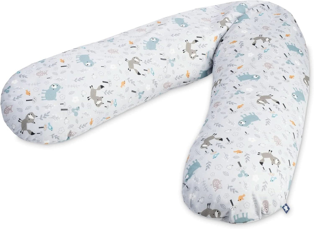 Julius Zöllner pernă de alăptare din jersey aprox. 190 cm | umplutură 42 litri microperle Eps | Fabricat în Germania | capac din jersey 100% bumbac Accesorii Hrana si Alaptare Bebe Naty Shop Prieteni isteți