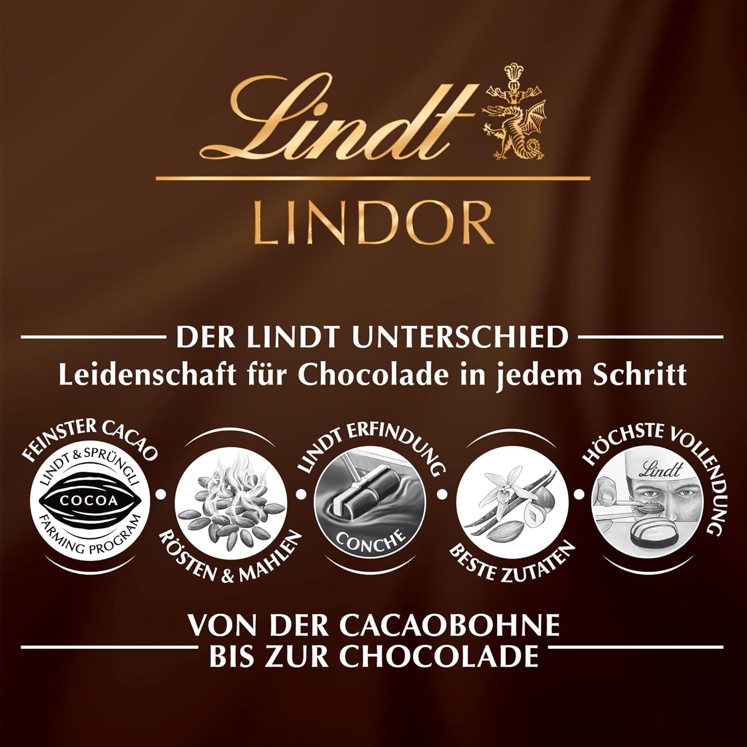 Lindt Schokolade LINDOR Schokoladenherzen, 500 Gramm Schokoladensüßigkeit Naty Shop