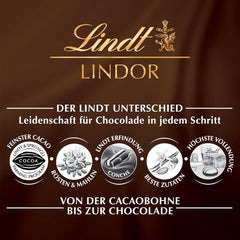 Lindt Chocolate | LINDOR Cornet Caramel Sărat | 500g | 38 Bile de Ciocolată cu Lapte cu Umplutură de Caramel Sărat | Cadou de Ciocolată