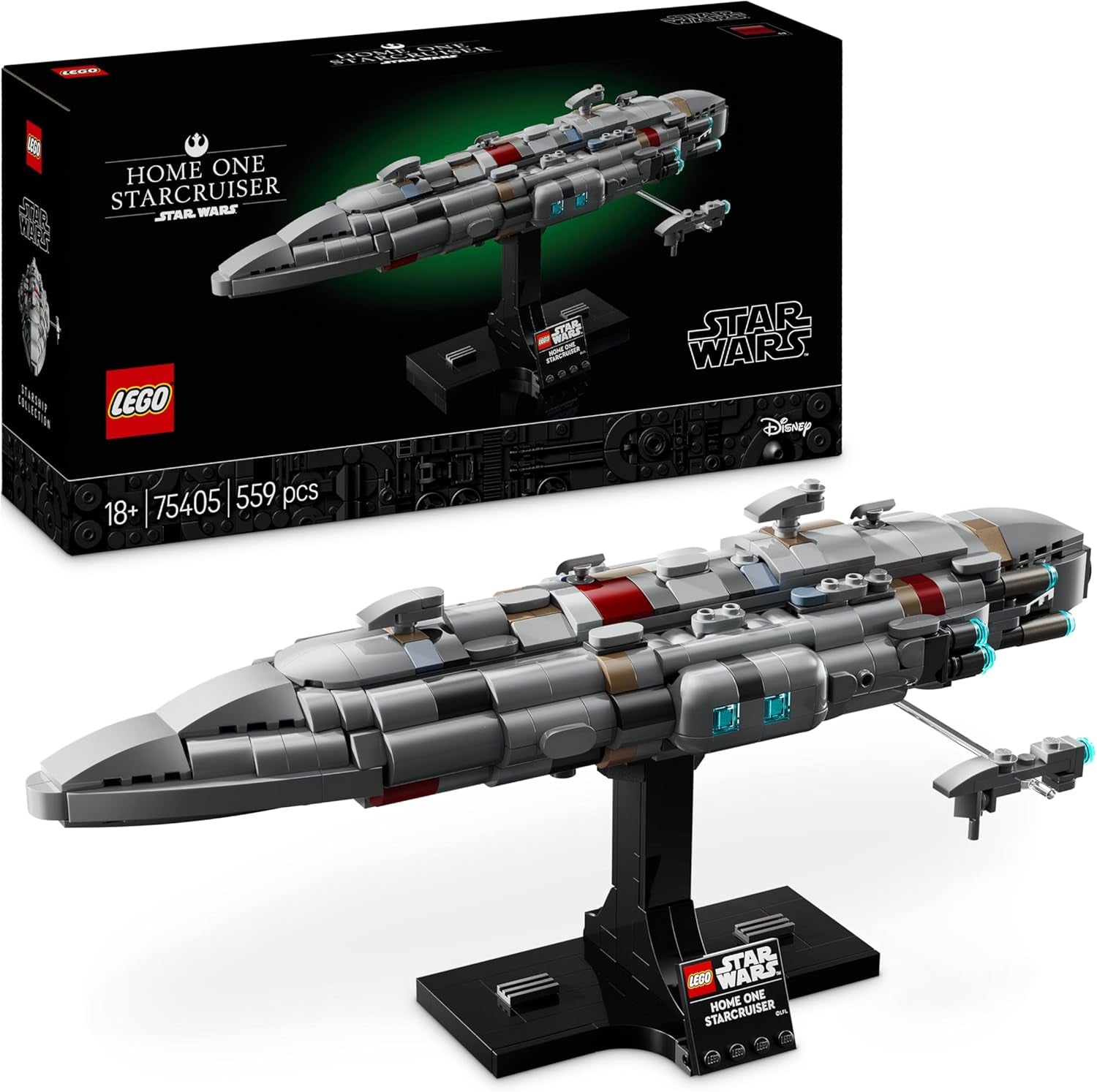 LEGO Star Wars 75405 Home One Starcruiser aus Die Rückkehr der Jedi-Ritter - Sternenschiff Modell - Fantasy Set und Sammlerstück zum Bauen und Ausstellen - Geschenk für Erwachsene & Jugendliche Fans