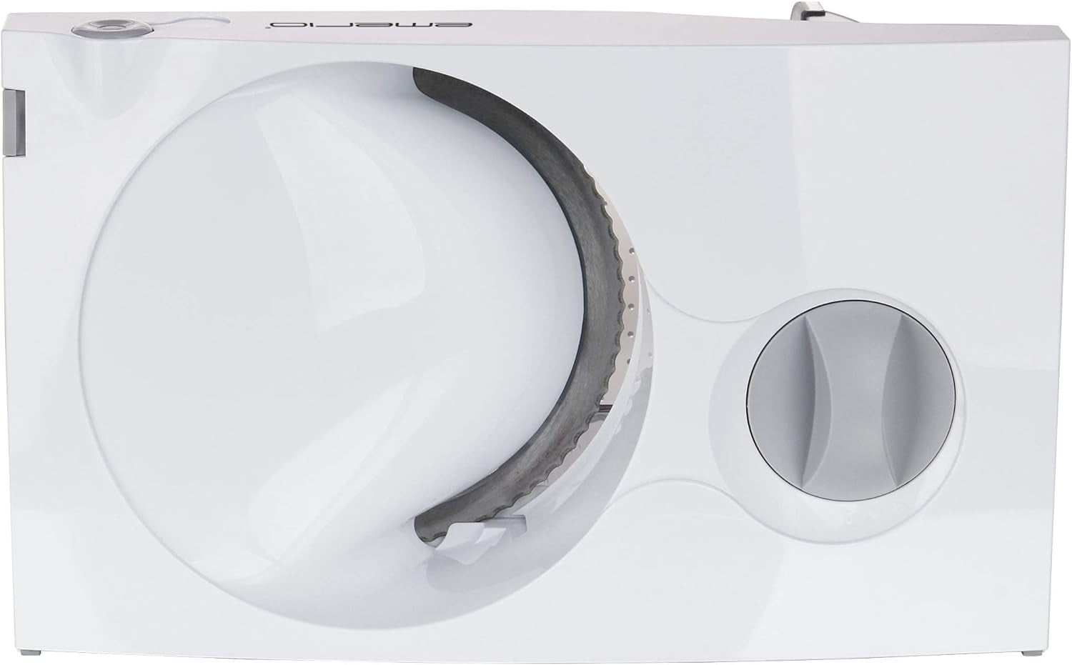 Emerio Allesschneider „Made in EU“ MS-125000, Edelstahlklinge hergestellt in Deutschland, verstellbar 0-17 mm, 100 W Aktenvernichter und Allesschneider Naty Shop