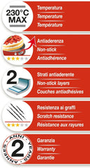 52022HGNA Rossana 2.0, Puddingform 22 cm, Stahl mit Antihaftbeschichtung, Farbe rot/grau, Edelstahl Backformen und Tabletts Naty Shop