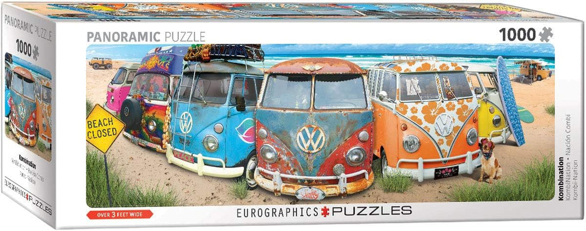 VW Bus - Kombination (Puzzle): Panorama-Puzzle, 1000 Puzzle Naty Shop Standardtitel