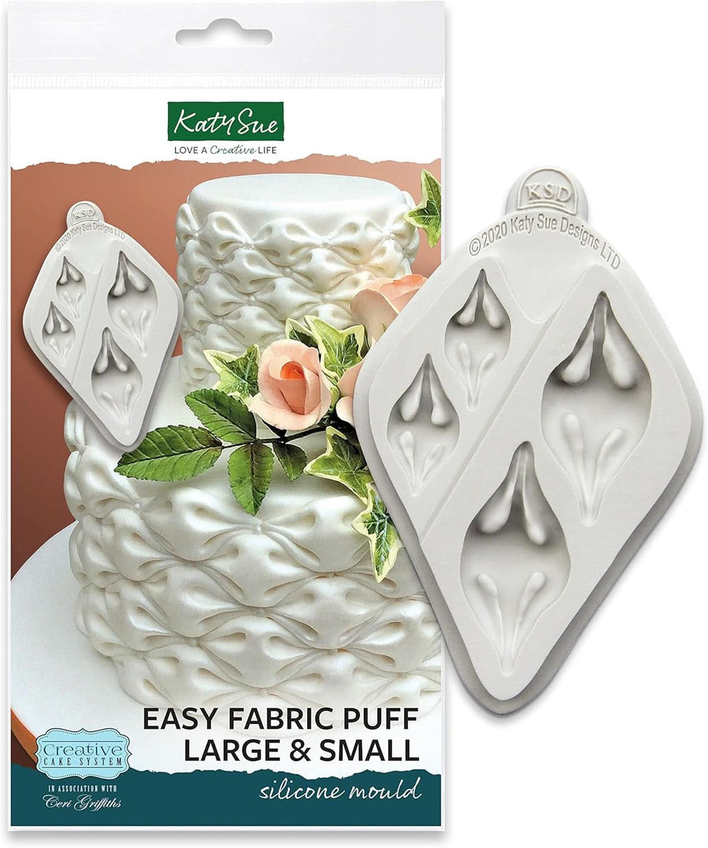 Katy Sue, Silikontextur zum Formen, Puff-/Wolken-Dekor, 2 Größen für die Küche von Katy Sue