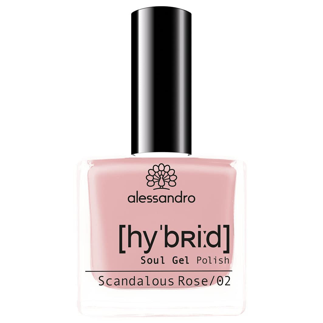 Oja HYBRID alessandro Sinful Glow - Nuanță Nude - Unghii perfecte în doar 3 pași, fără LED - rezistă până la 10 zile! 8 ml