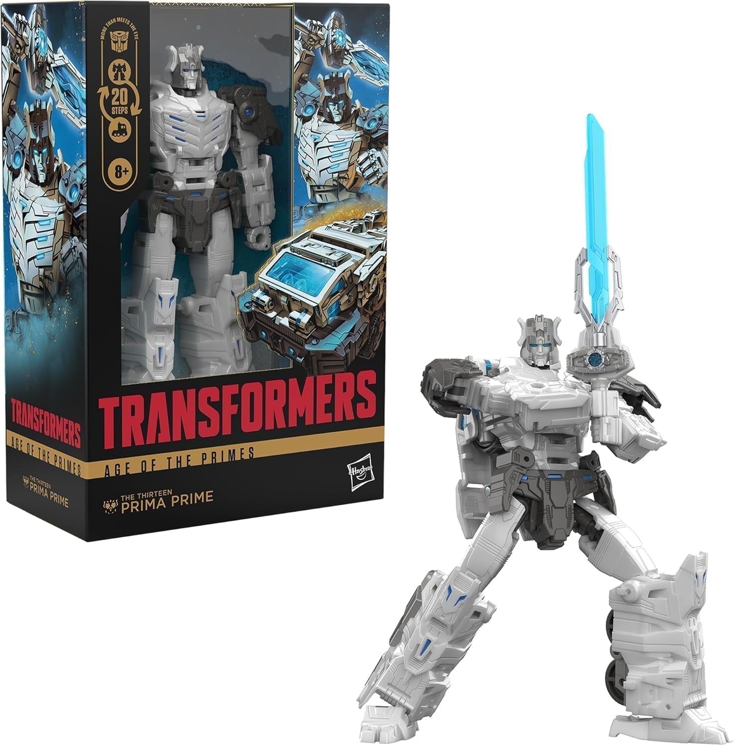 Transformers Age of the Primes Voyager Class the Thirteen Prima Prime, figură de acțiune transformabilă Action figures Naty Shop