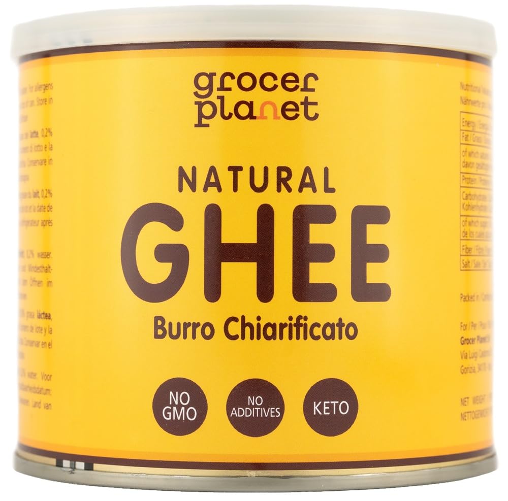 Grocer Planet Natural Ghee – geklärtes Ghee 500 g zum Keto-Kochen