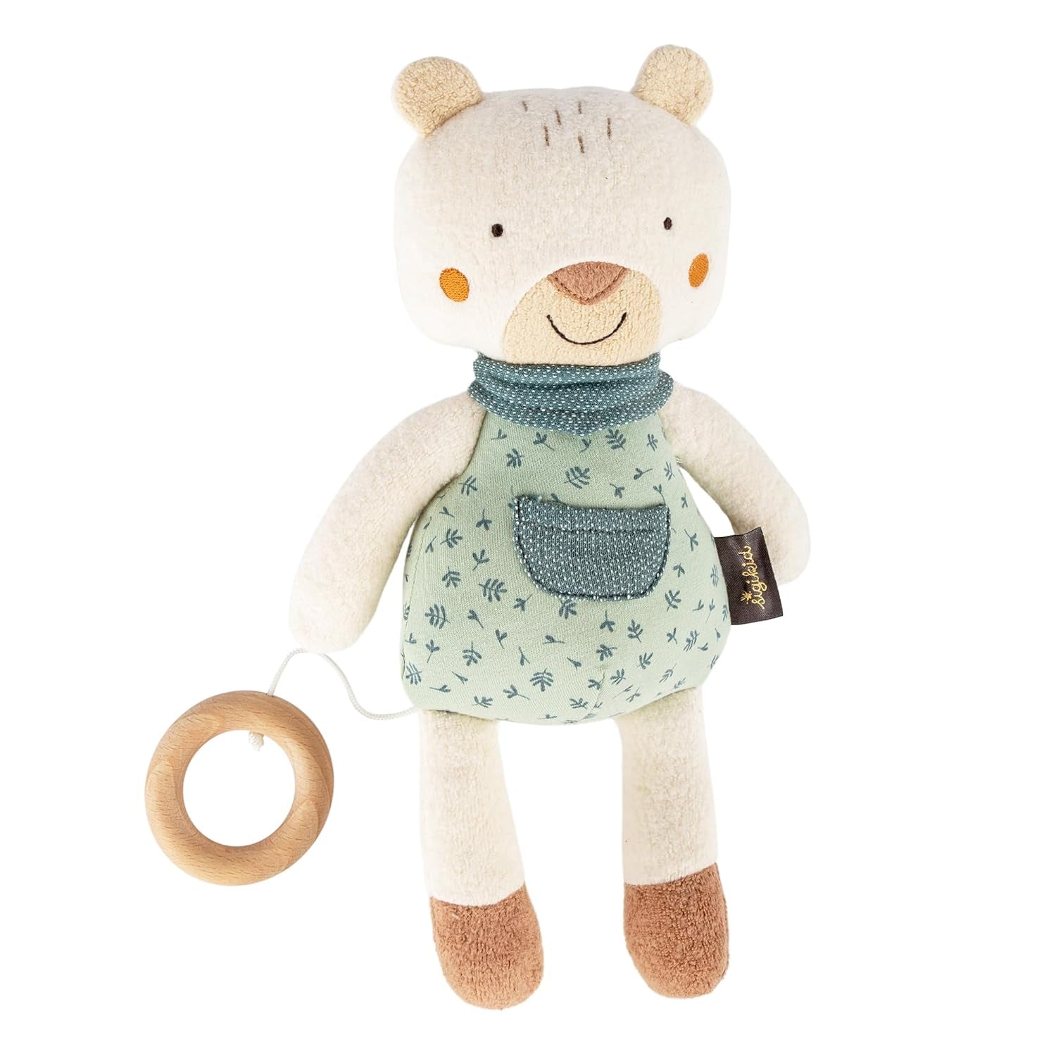 SIGIKID 39265 cutie muzicală Semmel Bunny fete și băieți jucărie pentru copii recomandată de la naștere albastru/bej Jucarii Bebe Naty Shop Mentă/alb/urs