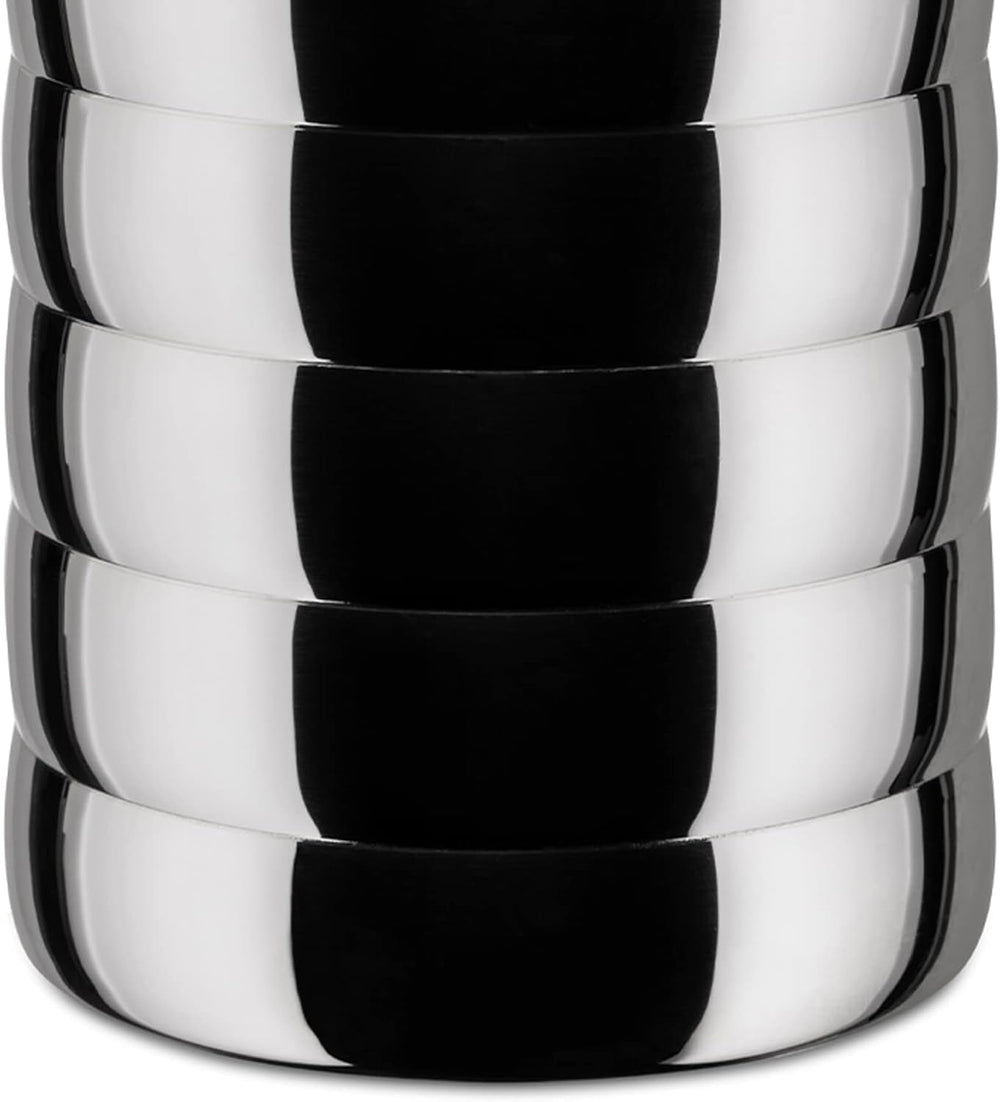 Alessi Kalistò 2 CB02 - Borcan de bucătărie din oțel inoxidabil 18/10 cu buton din aluminiu, 114 cl, argintiu Cutii depozitare alimente Naty Shop