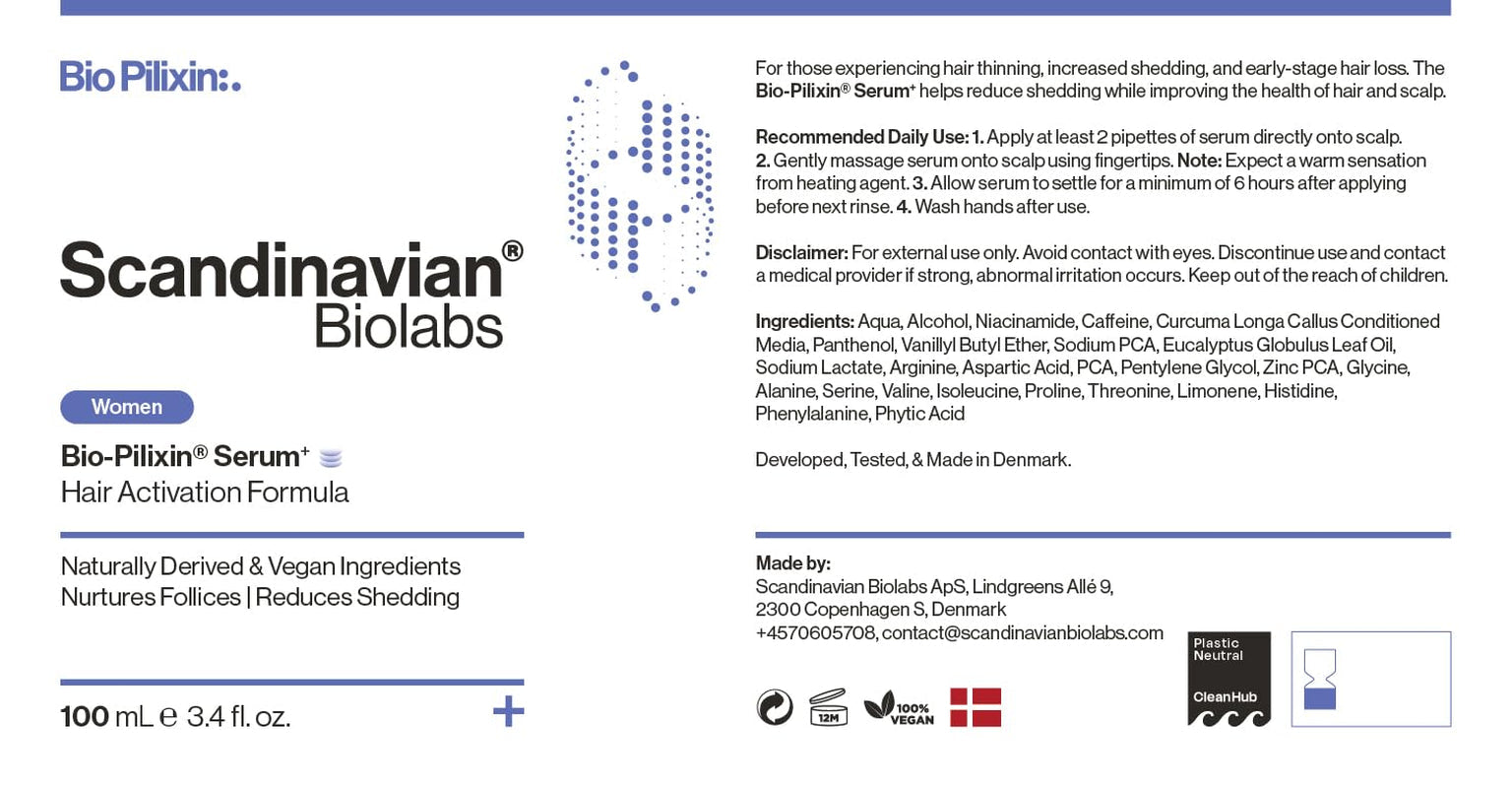 Scandinavian Biolabs Hair Growth Routine pentru femei cu rezultate dovedite clinic în 45 de zile | Tratamentul pentru căderea părului (Bio-Pilixin) Ingrijirea parului Naty Shop