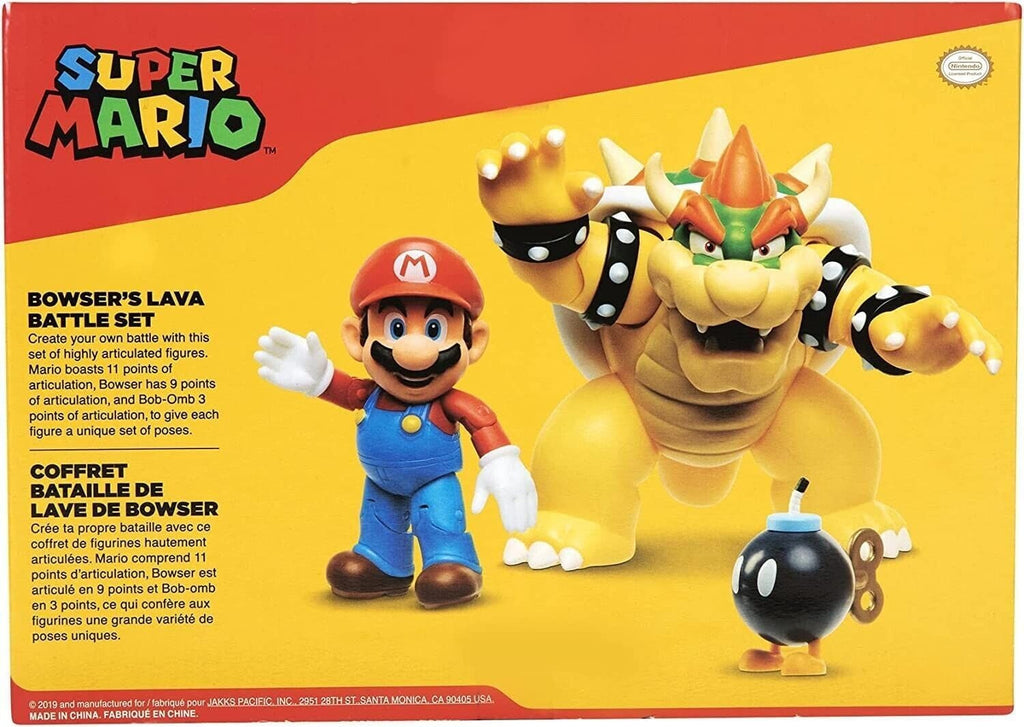 Nintendo Super Mario Bowser 18Cm Vs. Mario Set de figuri (Valul 1) Action figures Naty Shop
