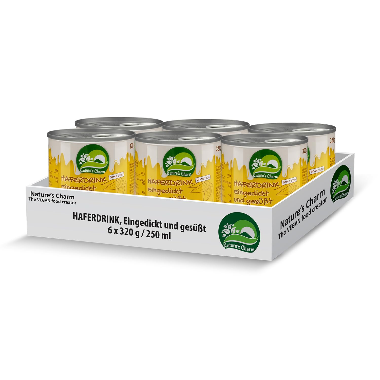 Nature's Charm Vegane Kondens-Hafermilch – Kaffee und Desserts