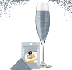 Twinkle My Drink® Essbarer Glitzer für Getränke, verschiedene Farben, 12 Gramm Naty Shop Silber