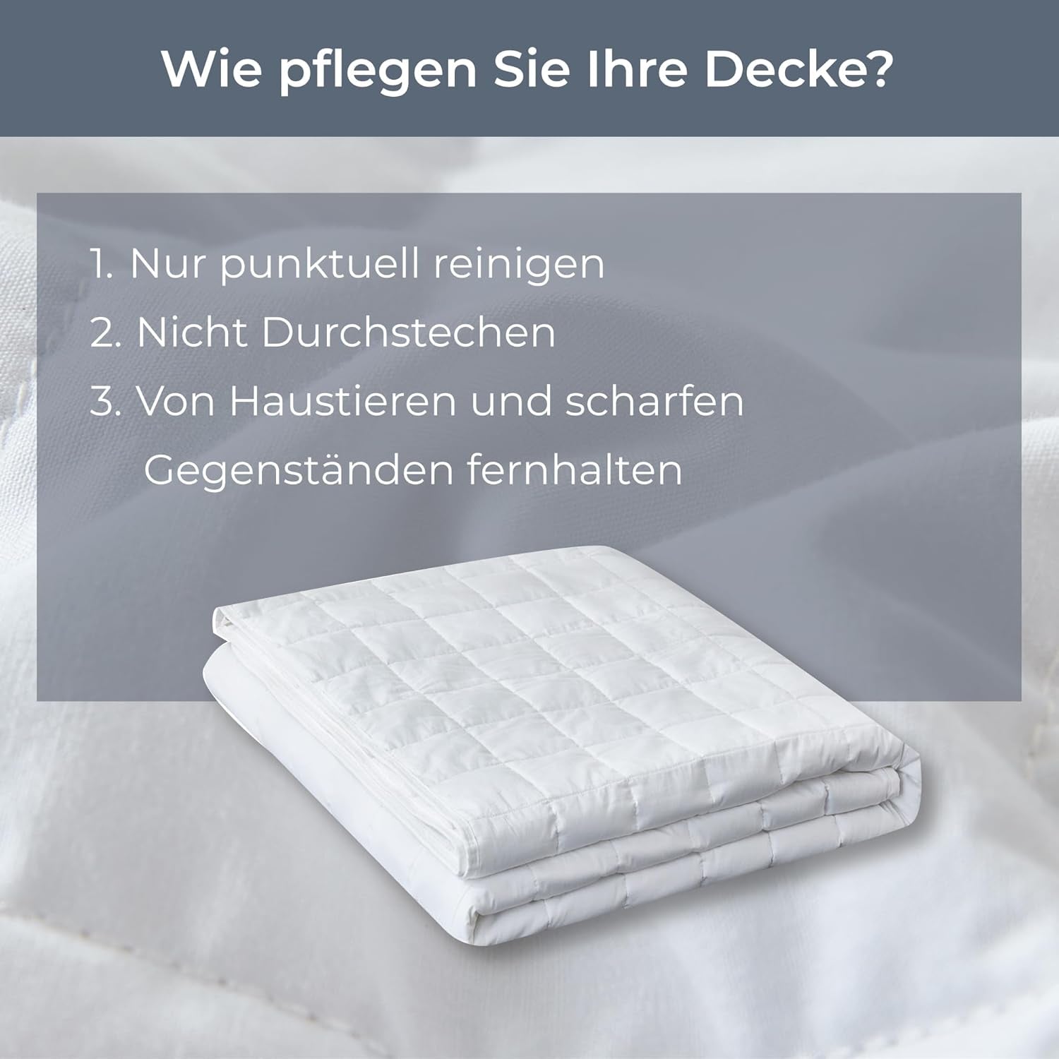 Gewichtsdecke „Grade of Comfort“, 135 x 200 cm, 7 kg, Anti-Stress-Therapiedecke aus 100 % Baumwolle, schwere Decke. Gewichtsdecke für Erwachsene. Kann den Schlaf verbessern und Stress reduzieren. Grad der Bequemlichkeit von Betten und Decken