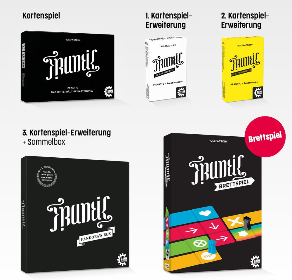 Game Factory 646076 Brettspiel Frenetic Stealth Racer. Ein freches Partyspiel für 2-6 Spieler ab 12 Jahren