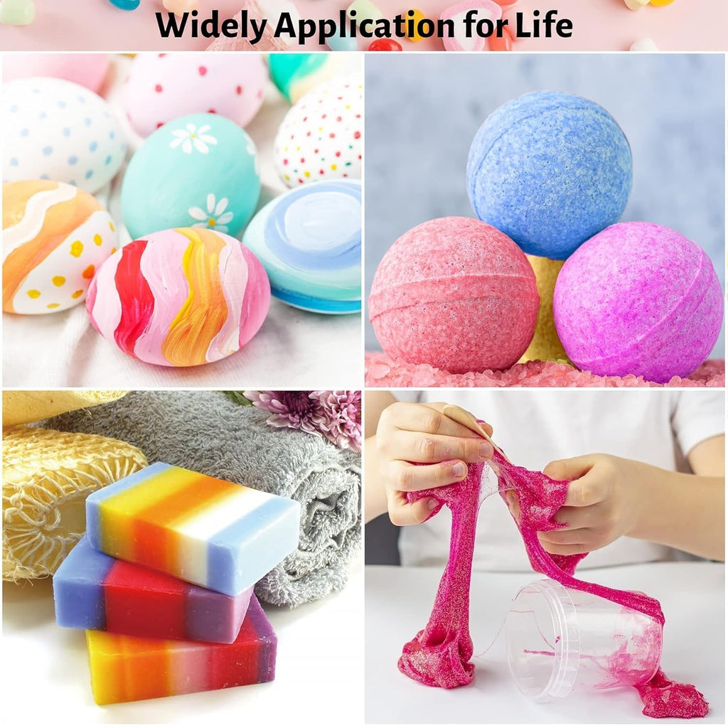 Colorant alimentar 9 x 10 ml, coloranți alimentari lichizi - set de coloranți alimentari pentru decorarea torturilor, macaroane, gogoși, fudge, glazură, săpunuri DIY, înghețată, colorant pentru săpun, colorant pentru pistol de pulverizare