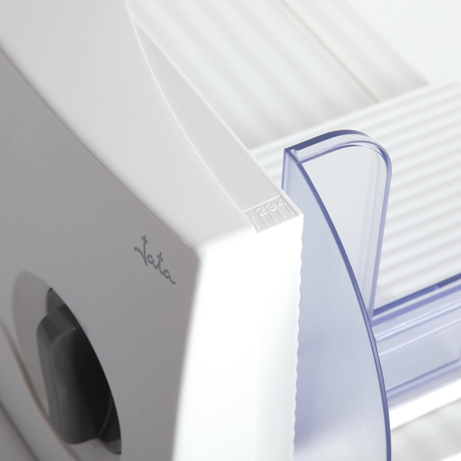 JECF0300 Kompakter elektrischer Allesschneider, abnehmbare Edelstahlklinge, Durchmesser 170 mm, Dickenregelung 0 bis 15 mm, 150 W Naty Shop Reiben und Schneidemaschinen