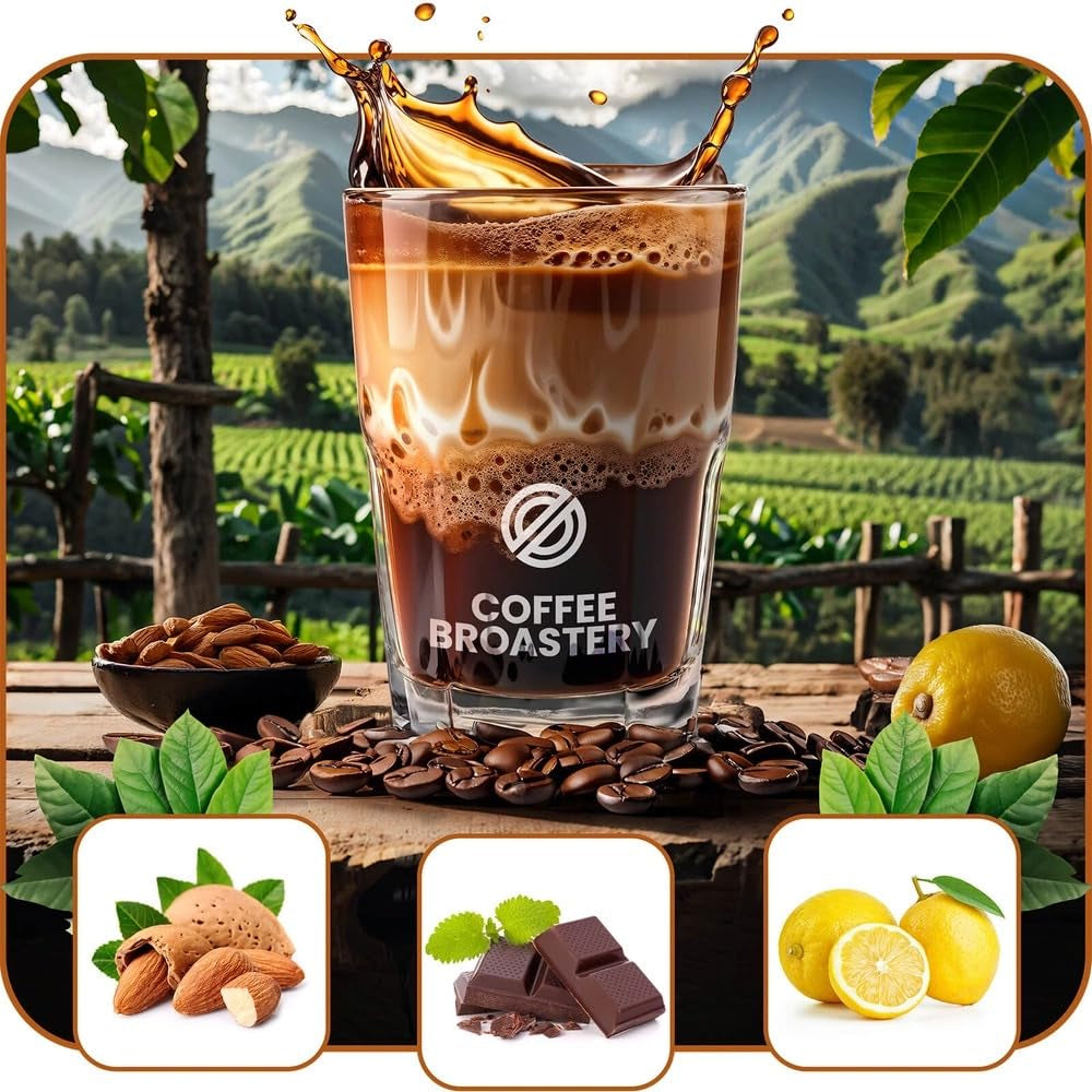 Set boabe de cafea 2x1kg 2000g | Brazilia Guaxupe | Brazilia Cerrado | Brazilia | Cafea specială | Proaspăt prăjită