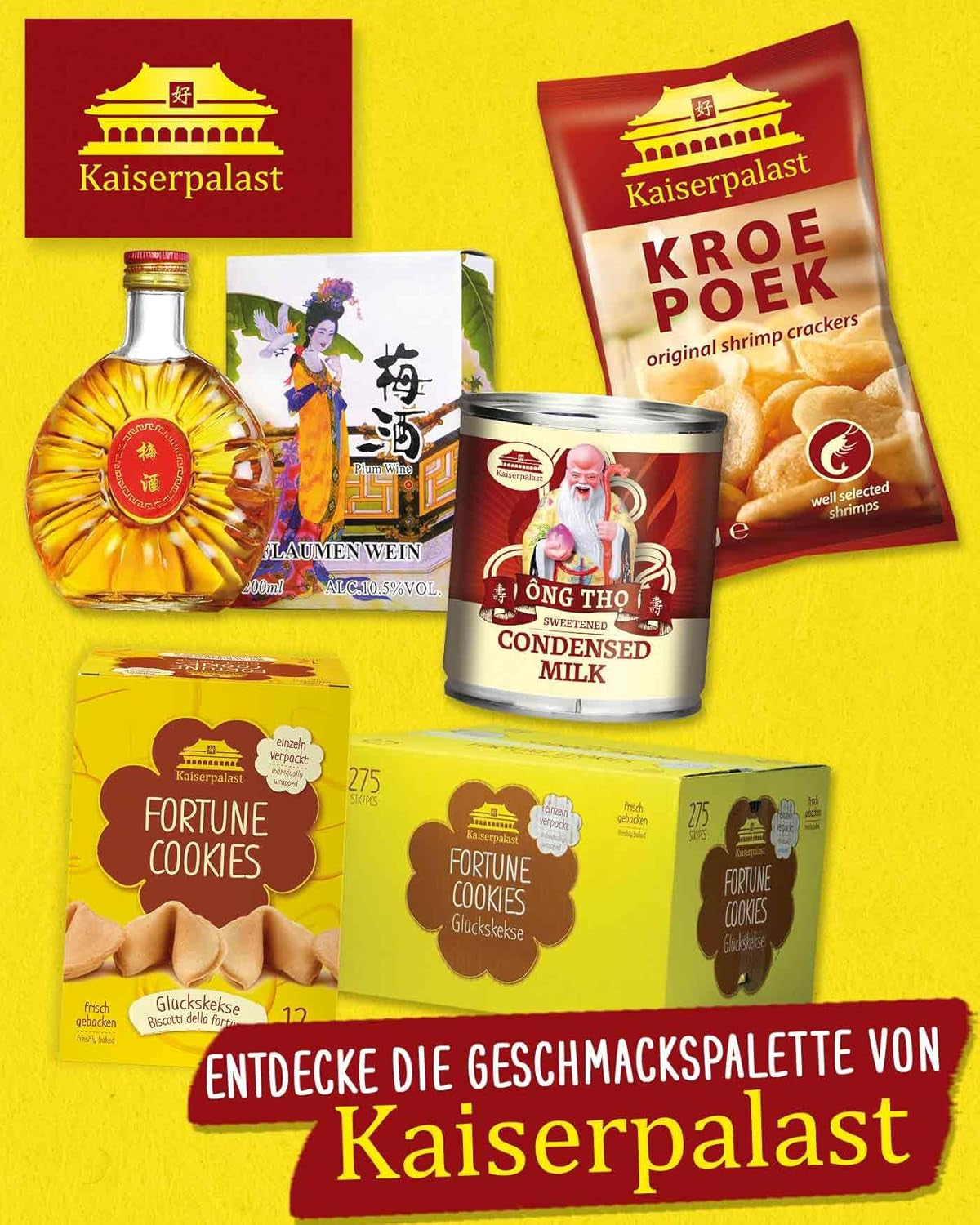 Kaiserpalast Kondensmilch 8% Fettanteil, gesüßt, zum Süßen von Kaffee und Tee oder zum Kochen und Backen, 1 x 397 g